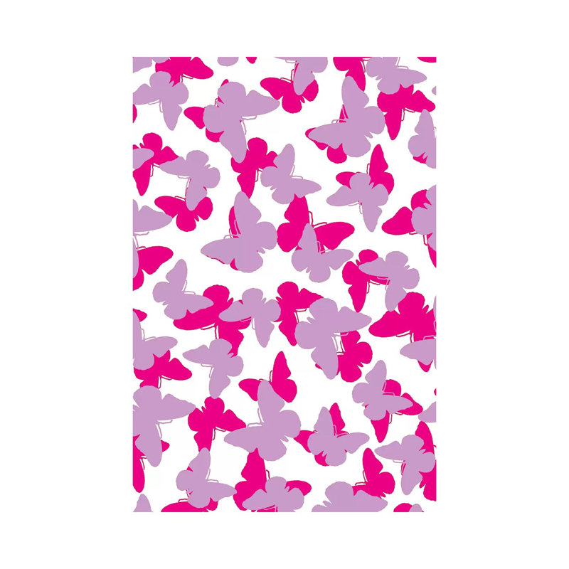 Layered Butterflies by Louisa Hereford - Wrapped Canvas Print