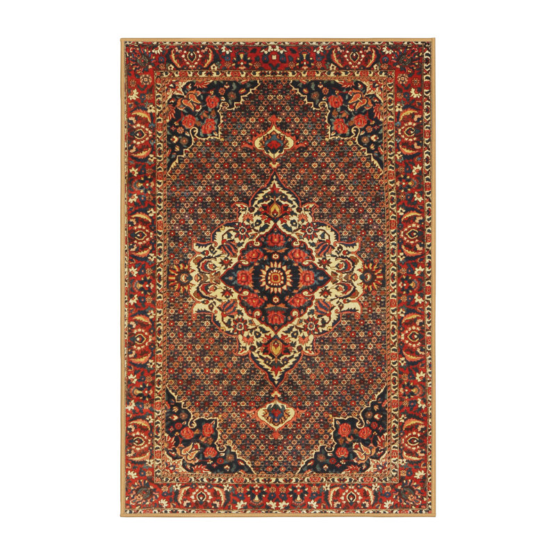 Tapis oriental brun / rouge / beige, Rectangle 8 pi x 12 pi