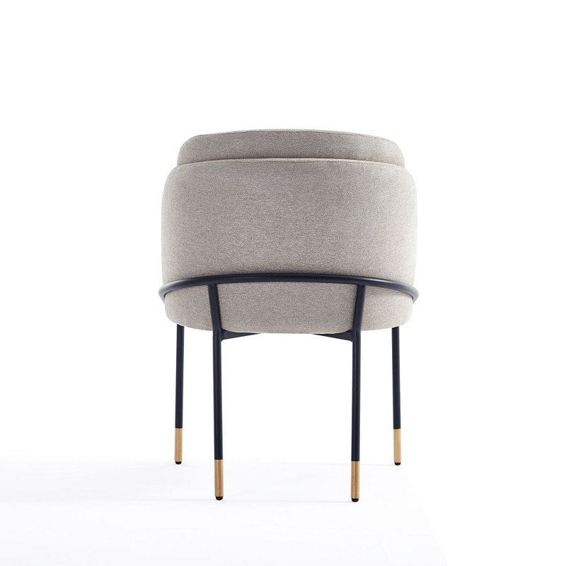 Flor Twill Weave Upholstered Dining Chair, 1, Wheat