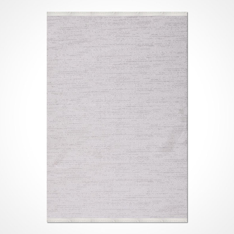 Tapis gris moderne lavable à la machine, Rectangle 3 pi 4 po x 6 pi 7 po