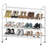 32'' Wide 4-Tier Wire Shoe Rack for Closet, Stackable and Adjustable Shoe Shelf Organizer-152194620