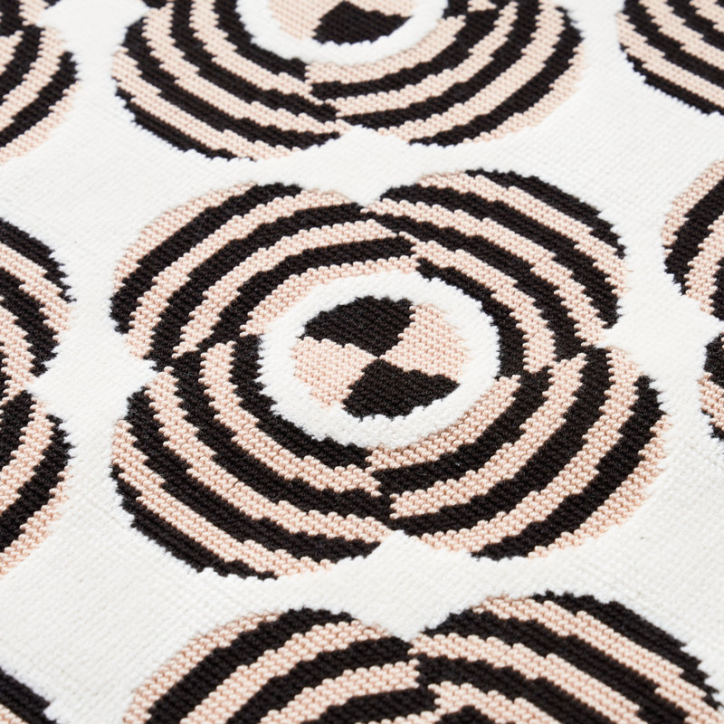 Schumacher x Johnson Hartig Le Moderne Cut Velvet Fabric, Neutral