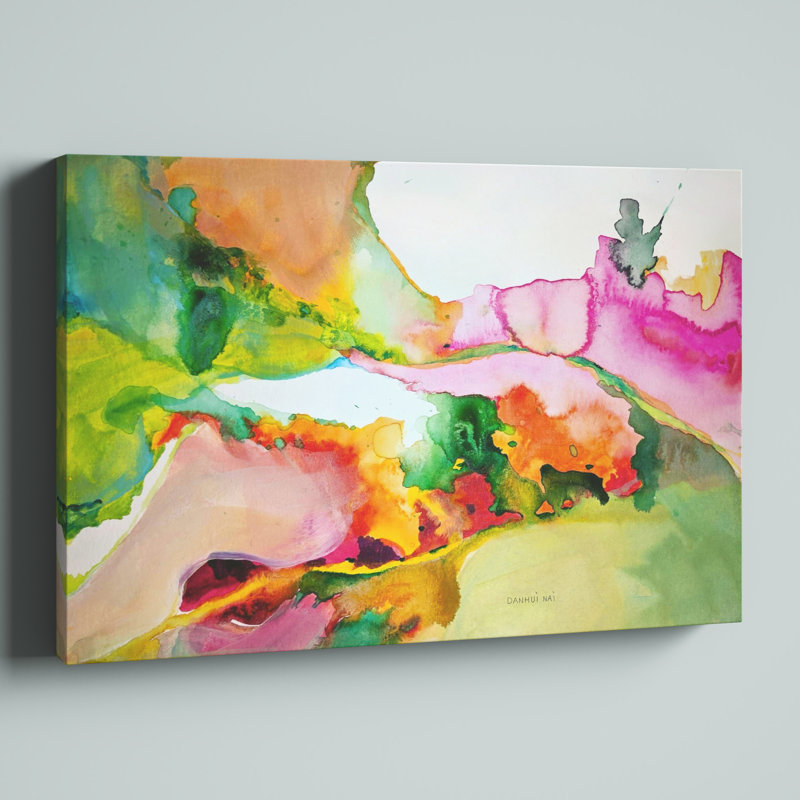 " Liquified " by Danhui Nai Painting Print, 12" H x 18" W