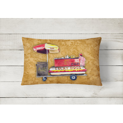 Outdoor Reversible Throw Pillow