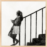 Waiting By Simon Schneiderman - Framed Wall Art