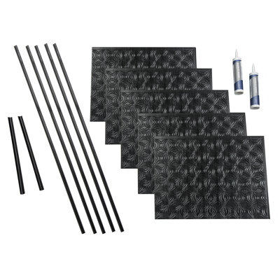 FASÄDE Lotus Decorative Vinyl Backsplash 15 sq ft Kit