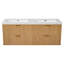Ensemble de meuble-lavabo mural double 59,3 po avec lavabo SMC Reynes