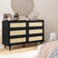 Commode de rangement moderne en rotin 43 tiroirs l 43,3 po-846358833