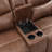 Sadarius Polyester Fabric Console Loveseat with Power Footrest-410499798