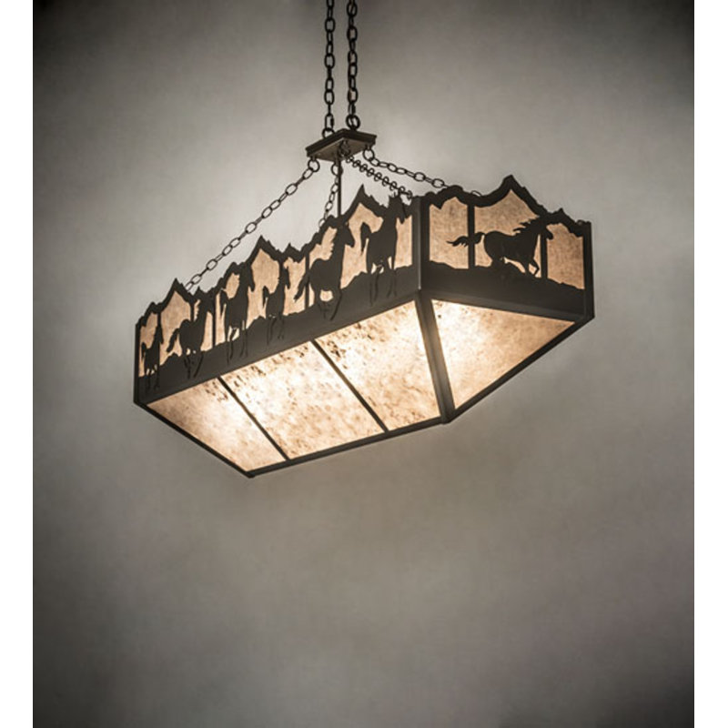 Running Horses 6 - Light Pendant