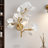 Ginkgo Leaf Wall Lamp, Tri-color Light Bulb, Artistic Decorative Wall Lamp, Iron + Plastic (bulb Included)