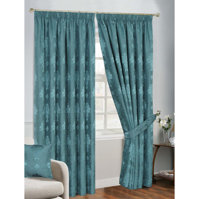 Virginia Cotton Blend Semi Sheer Curtain Panel Pair