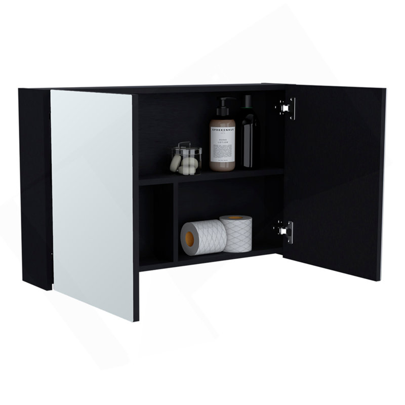 Pharmacie Mansfield, salle de bain, noir, Noir