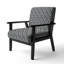 Fauteuil d'appoint rembourré scandinave «Ingunna»