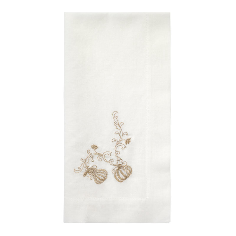 Pumpkin Filigree 22" Napkin