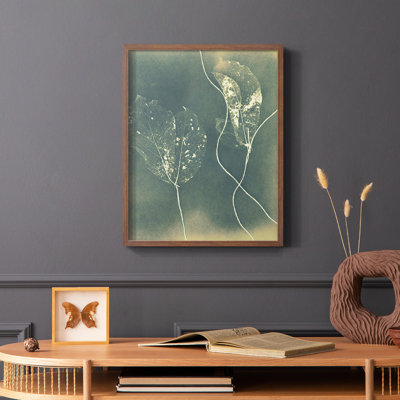 Ghost Leaves Framed Print - Solid Wood
