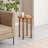 Pierre Solid Wood Round Tray Top End Table