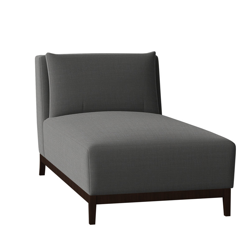 Barton Chaise Lounge, Flannery Silver, Coffee