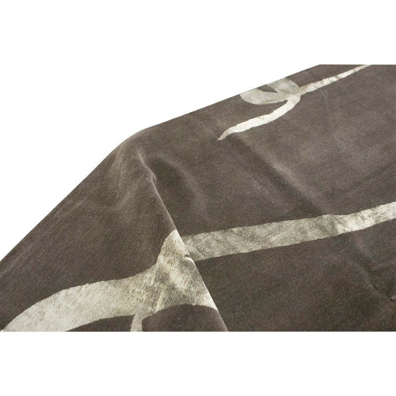 High-Quality Hand-Knotted Bark Area Rug