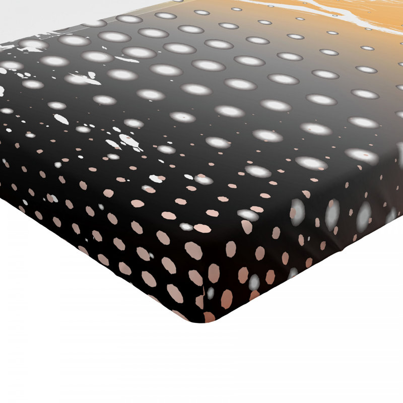 Microfiber Geometric Fitted Sheet, Full Fitted Sheet