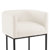 27" H Counter Height Bar Stools Set Of 2, Modern Barrel Counter Stools With Backrest And Arms, Black Metal Frames, Linen Fabric Upholstered Accent Barstools For Kitchen Island