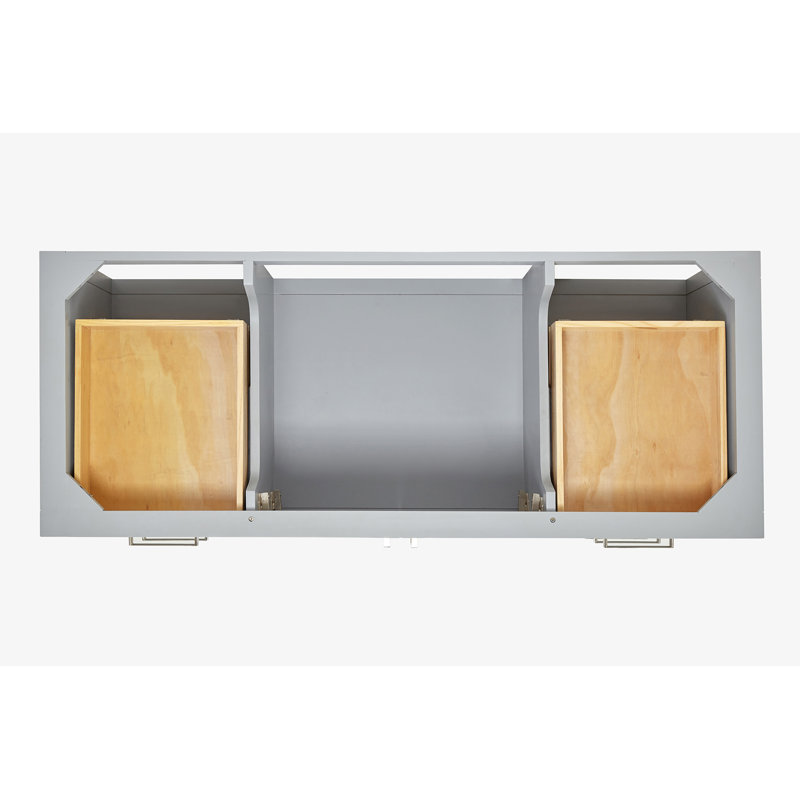 ARIEL Magnolia 54 Single Bathroom Vanity with Top, Gray