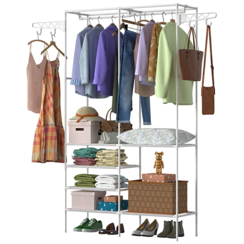Étagère à vêtements en métal