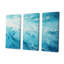 «Azure Blue Lagoon Horizon II - Coastal Waves», ensemble d'art sur toile-107753802-107753804