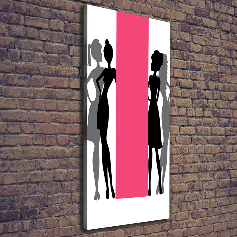 Women'S Silhouettes - Wrapped Canvas Print