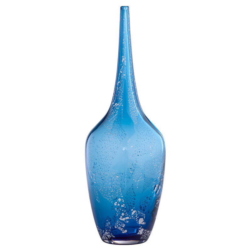 Vero Handmade Glass Table Vase, 21.75" H x 7.75" W x 7.75" D
