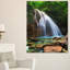 Chute d'eau - reproduction de photo sur toile-33283219-18438489