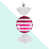 Cerise / blanc sélectionné