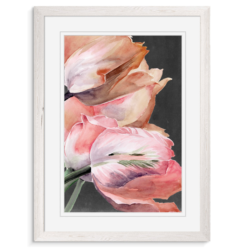 « pastel perroquet tulipes iv » par paul cezanne-photo-cadre, reproduction d’art, Encadré par un papier blanc