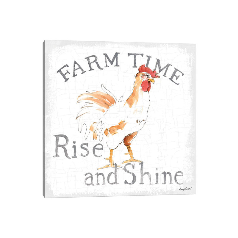 Farm Time Enamel by Avery Tillmon - Wrapped Canvas Print, 45.72 cm H x 45.72 cm W