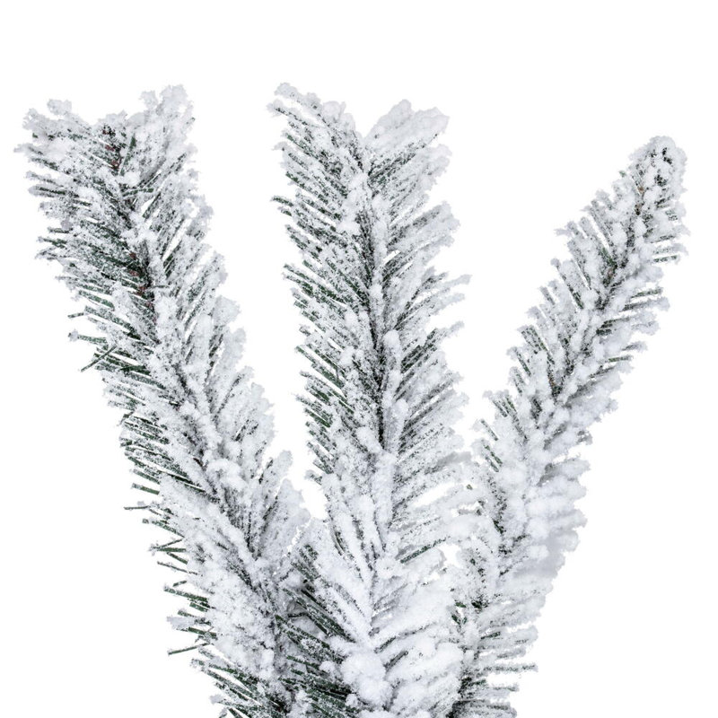 9' x 18" Flocked Utica Fir Artificial Unlit Garland with 270 Realistic Flocked PVC Tips