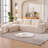 Boneless 106" W Configurable Compression Sectional Sofa With L-Shape Chaise-325703100-325702720
