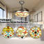 Ventilateur de plafond invisible 42 po avec lumière et éclairage à DEL 3 couleurs argenté