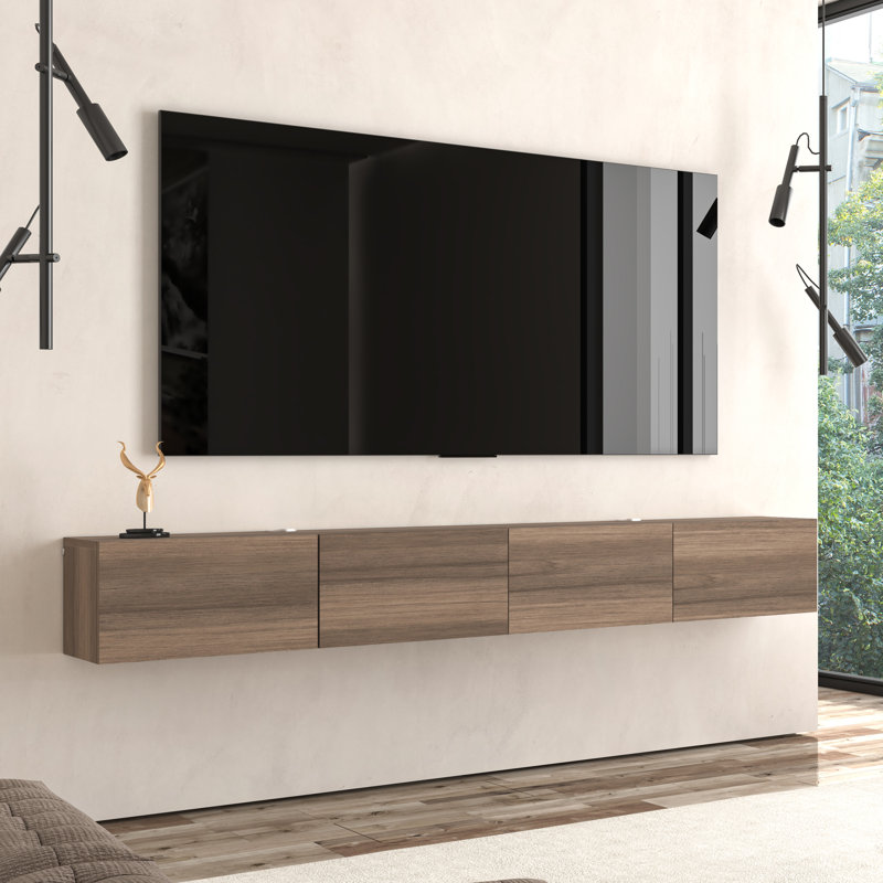 Meuble télé flottant Multi Design, Brun