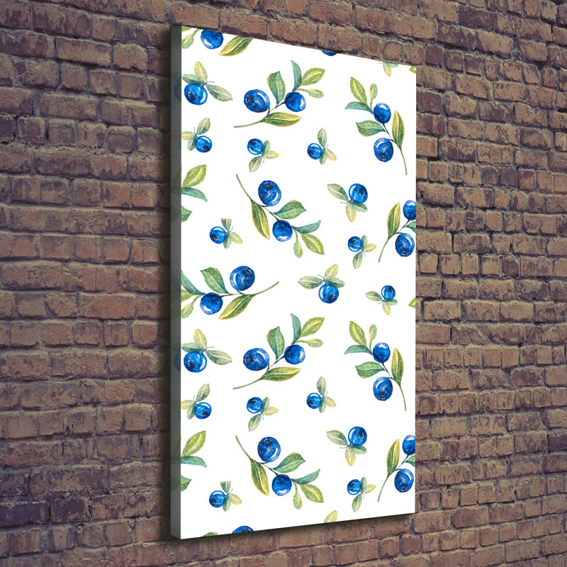 Blueberries - Wrapped Canvas Print