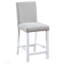 Ensemble de salle à manger 5 pièces à hauteur de comptoir avec table carrée et chaises rembourrées, décor en cristal pour une maison élégante-386255104-386255107