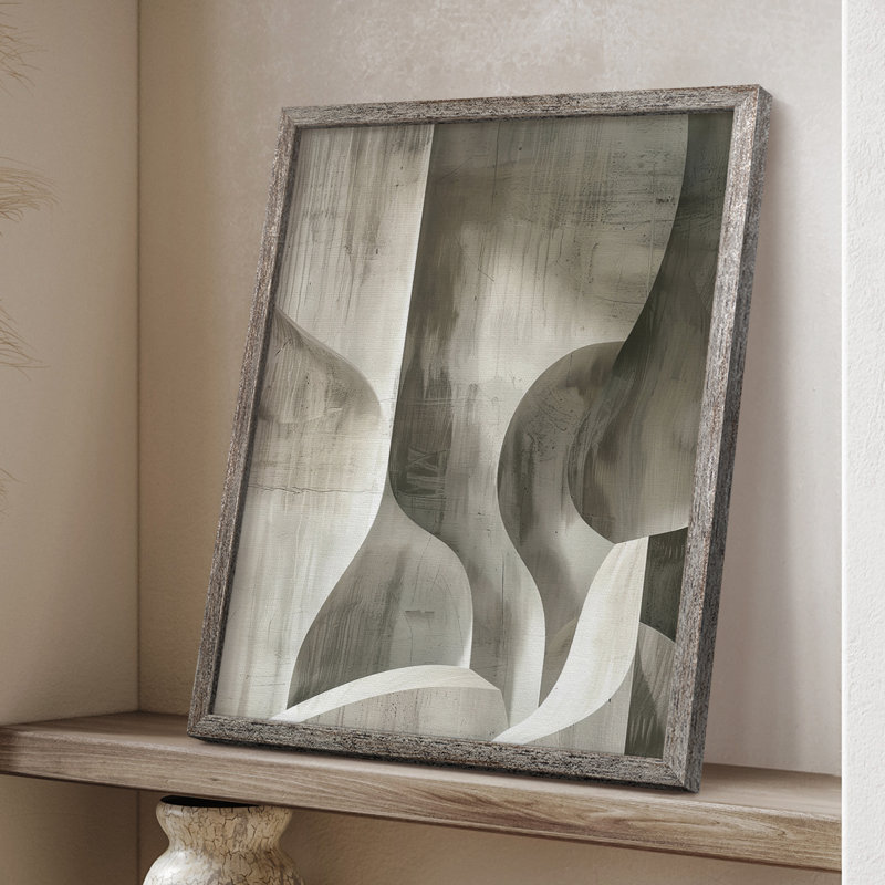 ABSTRACT Series CDLXII, reproduction encadrée - bois massif, H 11 po x l 9 po