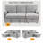 Finkle 89 Inch Upholstery Sleeper Sectional Sofa with Storage Chaise, Sleeper Sofa Bed with USB Port, 2 Cup Holders on Back Cushions-457822338