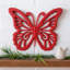 Plaque murale en bois avec découpes, rouge-1501026581