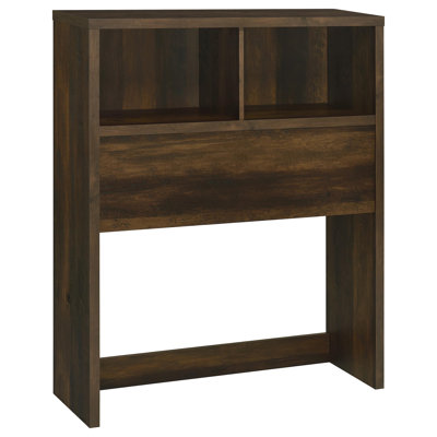 Chatmon 49-Inch Twin Bookcase Headboard Dark Pine