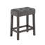 Ensemble de table bistro 4 pièces à hauteur de comptoir avec tabourets capitonnés, alliant charme rustique et confort moderne pour une utilisation polyvalente-1231189185-1231189188-1231189190
