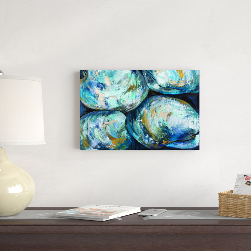 «Stick Together» par Jeanette Vertentes - peinture sur toile tendue, H 12 po x l 18 po