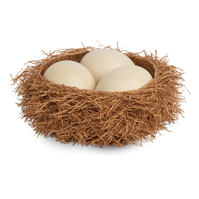 Vetiver Decorative Basket, 5" H x 14" W x 14" D