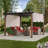 Sunjoy Mesquiter Outdoor Pergola 11 x 11 ft. Black Steel Pergolas with Retractable Tan Sun Shade Canopy for Patio, Backyard,