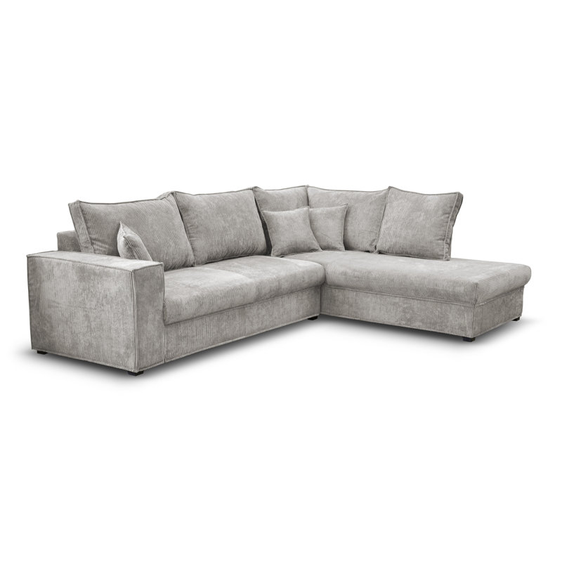 Alova 4 Seater Corner Sofa, Aligned to the right, Cream