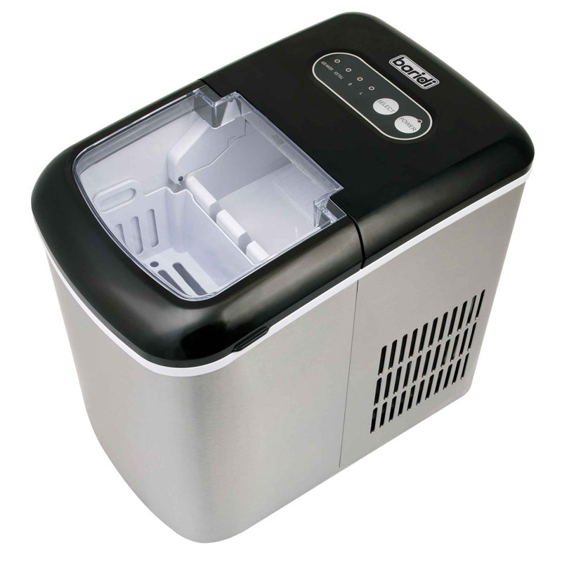 Baridi 12 Lb. Daily Production Bullet Clear Ice Freestanding Ice Maker